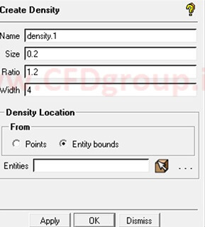 چگالی مش در icem cfd